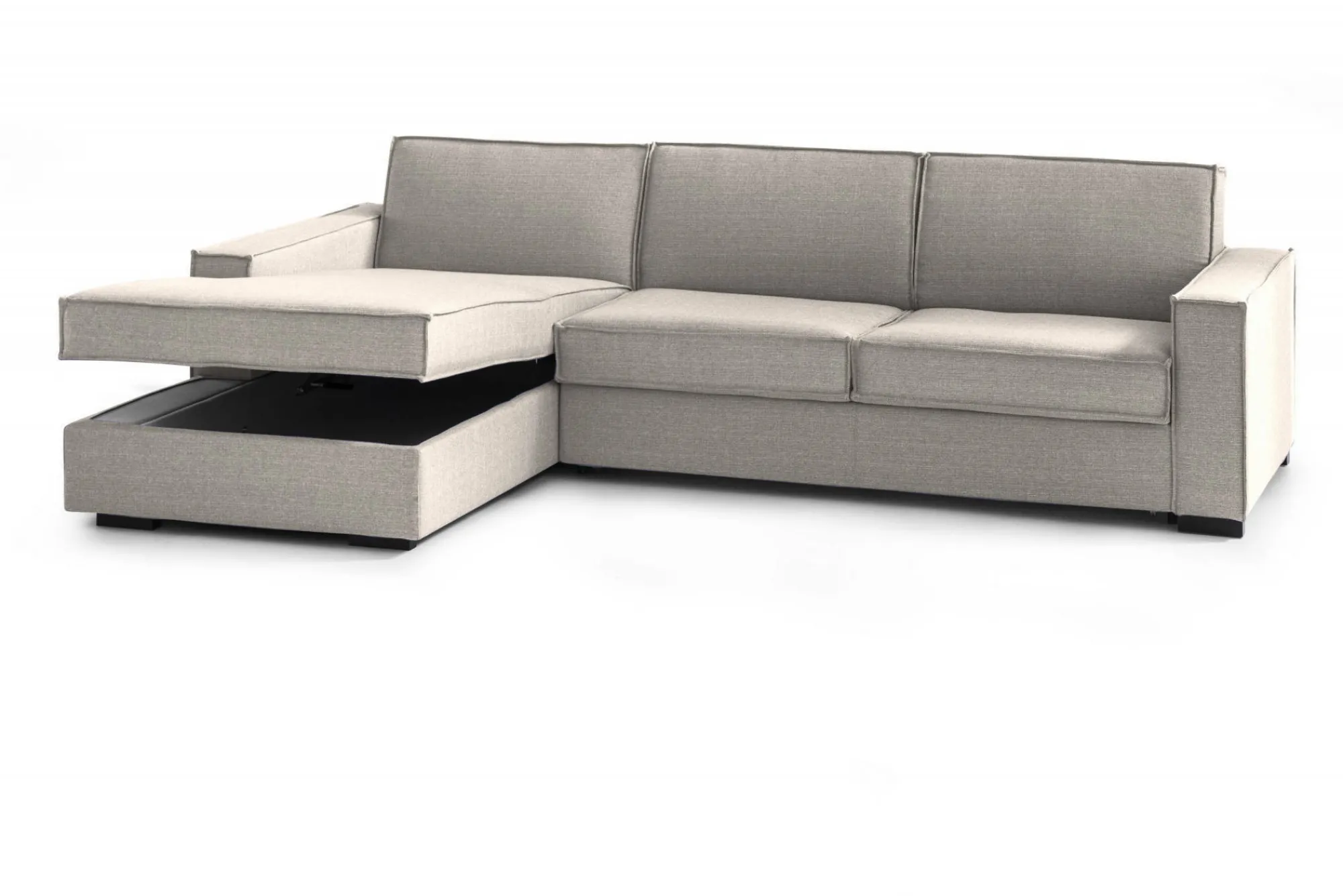 Divano fisso con penisola Anila, Cm 280x95h90,<Dmora Online