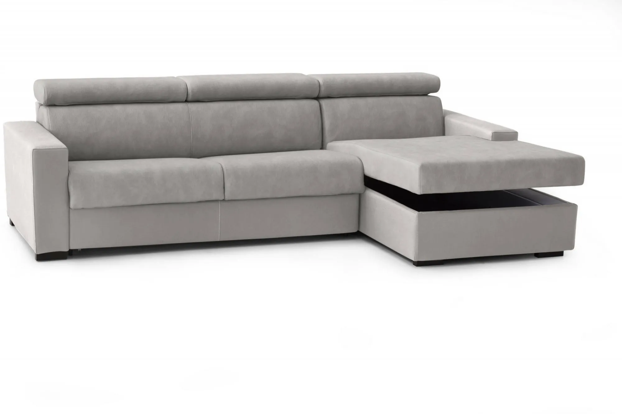 Divano fisso con penisola Angera, Cm 280x95h85,<Dmora Best
