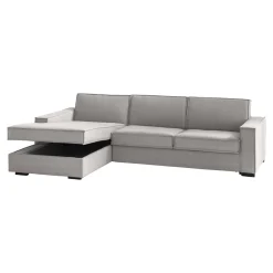 Divano fisso con penisola Sodalite, Cm 260x95h90,<Dmora Online