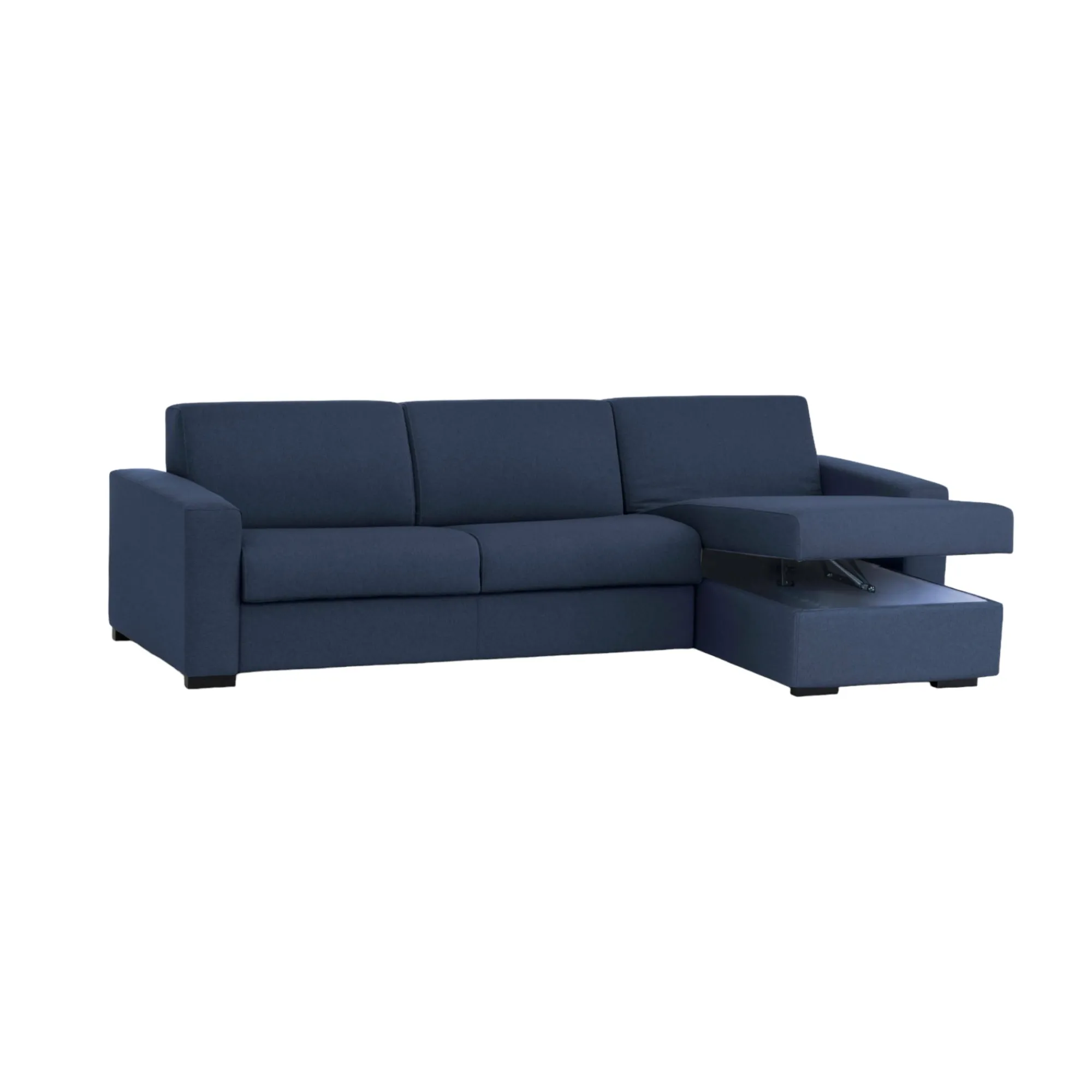 Divano fisso con penisola Atos, Cm 280x95h90,<Dmora New