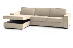 Divano fisso con penisola Anila, Cm 280x95h90,<Dmora Clearance