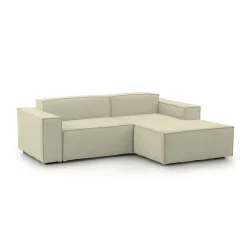 Divano fisso con penisola Dgatta, Cm 240x170h70,<Dmora Sale