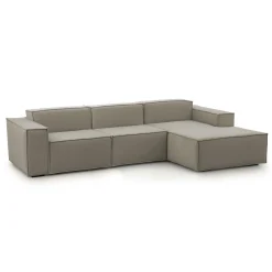 Divano fisso con penisola Ananas, Cm 300x170h70,<Dmora Store