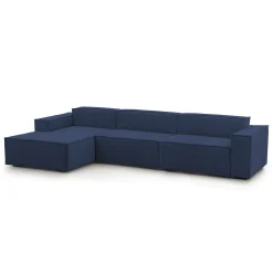 Divano fisso con penisola Atrillo, Cm 340x170h70,<Dmora Fashion