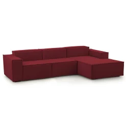 Divano fisso con penisola Ananas, Cm 300x170h70,<Dmora Online