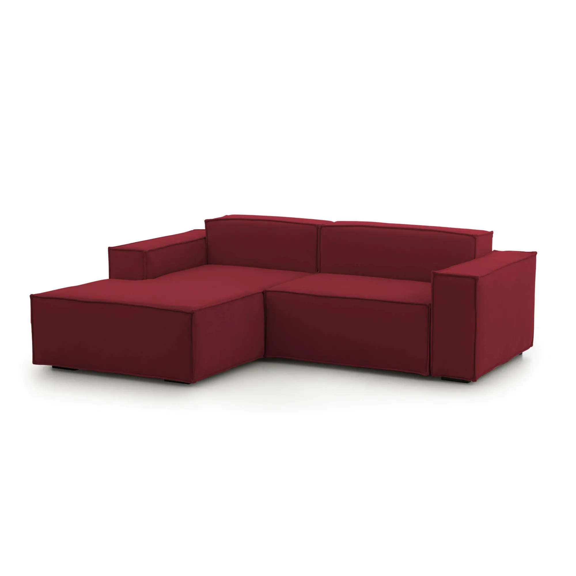 Divano fisso con penisola Assurte, Cm 240x170h70,<Dmora Outlet