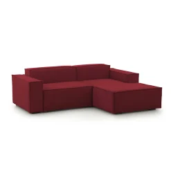 Divano fisso con penisola Amuleto, Cm 220x170h70,<Dmora Best