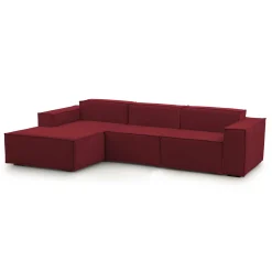 Divano fisso con penisola Alganibra, Cm 300x170h70,<Dmora Hot
