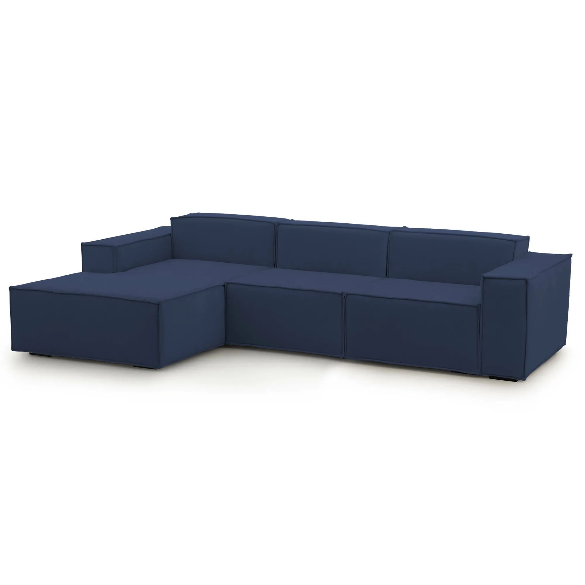 Divano fisso con penisola Dflori, Cm 300x170h70,<Dmora Sale