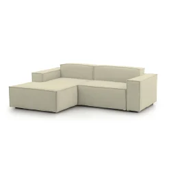 Divano fisso con penisola Assurte, Cm 240x170h70,<Dmora Store