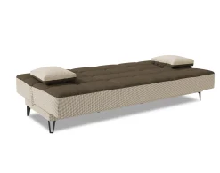 Divano letto 3 posti Aborigeni, 190x87h97 cm, Grigio E Marrone<Dmora Fashion