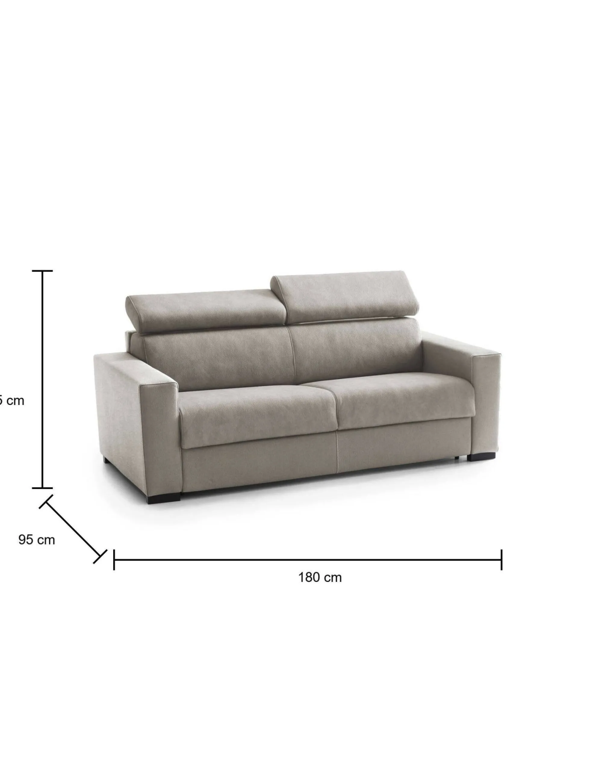 Divano letto 2 posti Aieie, Cm 180x95h85,<Dmora Discount