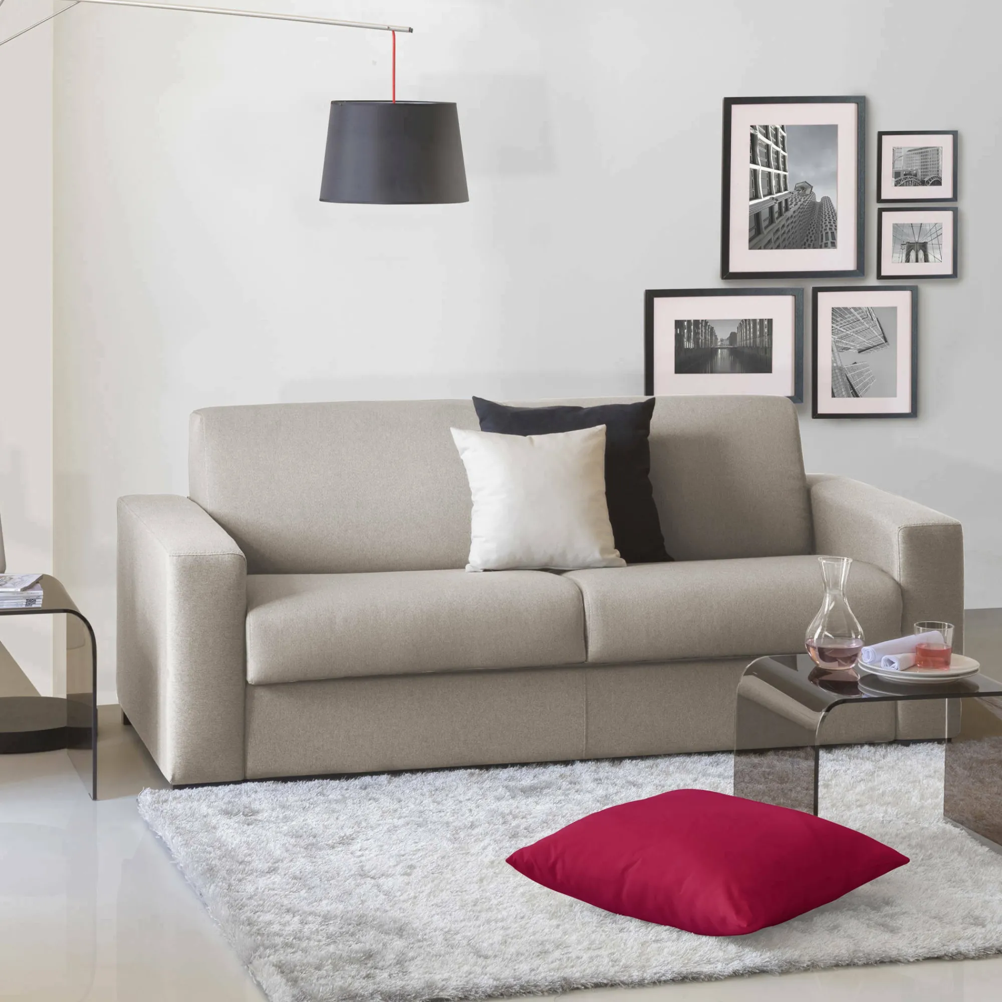 Divano letto 2 posti Akito, Cm 180x95h90,<Dmora Discount