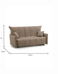 Divano letto 2 posti Alaric, Cm 150x90h85,<Dmora Online