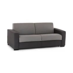 Divano letto 2 posti Alcatraz, Cm 160x95h90, Grigio e Antracite<Dmora New