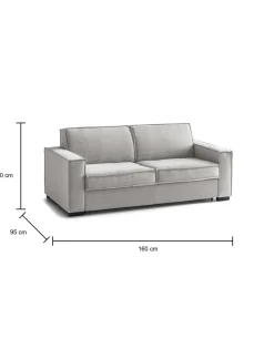 Divano letto 2 posti Alk, Cm 160x95h90,<Dmora Best