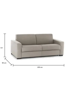 Divano letto 2 posti Andymion, Cm 200x95h90,<Dmora Clearance