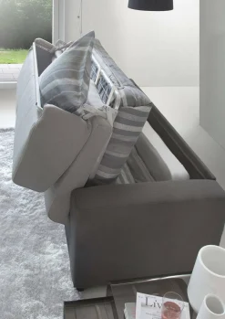 Divano letto 2 posti Andymion, Cm 200x95h90, Grigio e Antracite<Dmora Best Sale