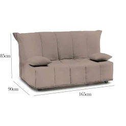 Divano letto 3 posti Antal, Cm 165x90h85,<Dmora Clearance