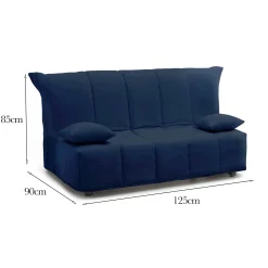 Divano letto 2 posti Ariska, Cm 125x90h85,<Dmora Best