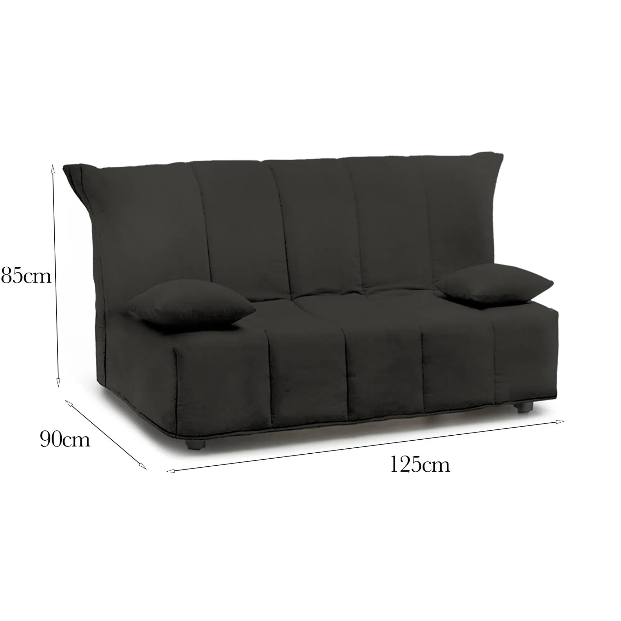 Divano letto 2 posti Ariska, Cm 125x90h85,<Dmora Cheap