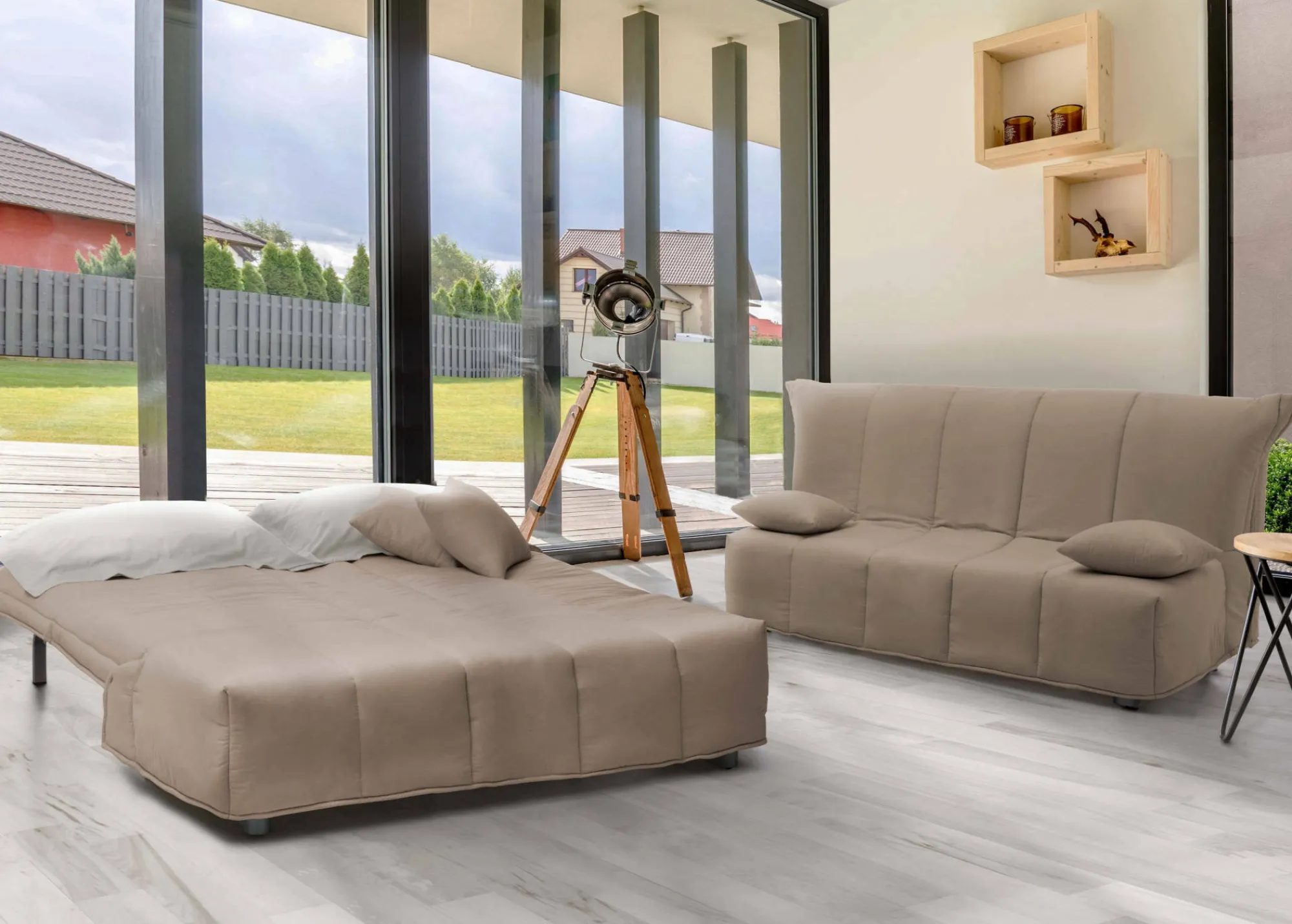 Divano letto 2 posti Ariska, Cm 125x90h85,<Dmora Best Sale