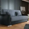 Divano letto 3 posti Arix, 230 x96h101 cm, Nero e Grigio<Dmora Online