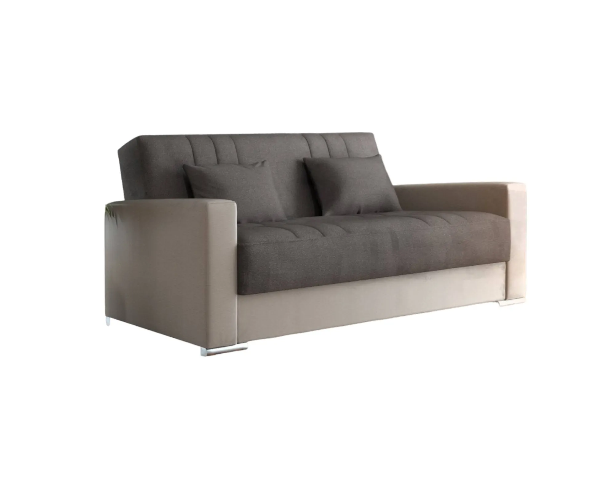 Divano letto 3 posti Arix, 230 x96h101 cm, Beige e Grigio<Dmora Online