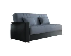 Divano letto 3 posti Arix, 230 x96h101 cm, Nero e Grigio<Dmora Online