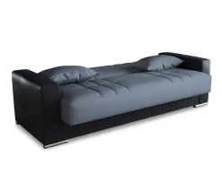 Divano letto 3 posti Arix, 230 x96h101 cm, Nero e Grigio<Dmora Online