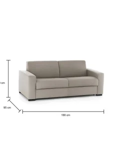Divano letto 2 posti Asimi, Cm 180x95h90,<Dmora Outlet