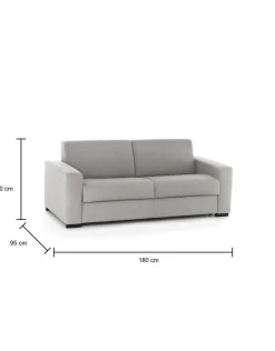 Divano letto 2 posti Asimi, Cm 180x95h90,<Dmora New