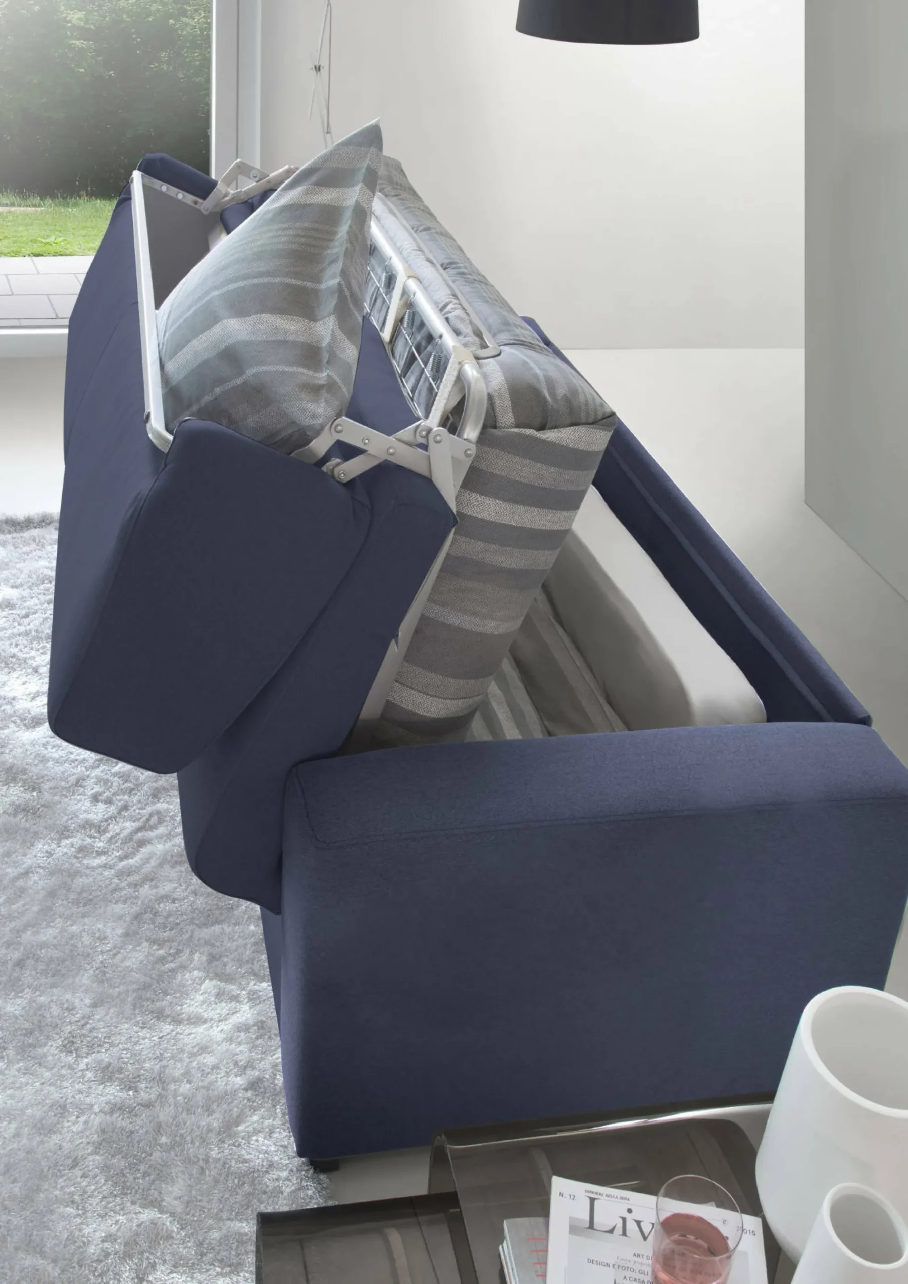 Divano letto 2 posti Asimi, Cm 180x95h90,<Dmora Fashion