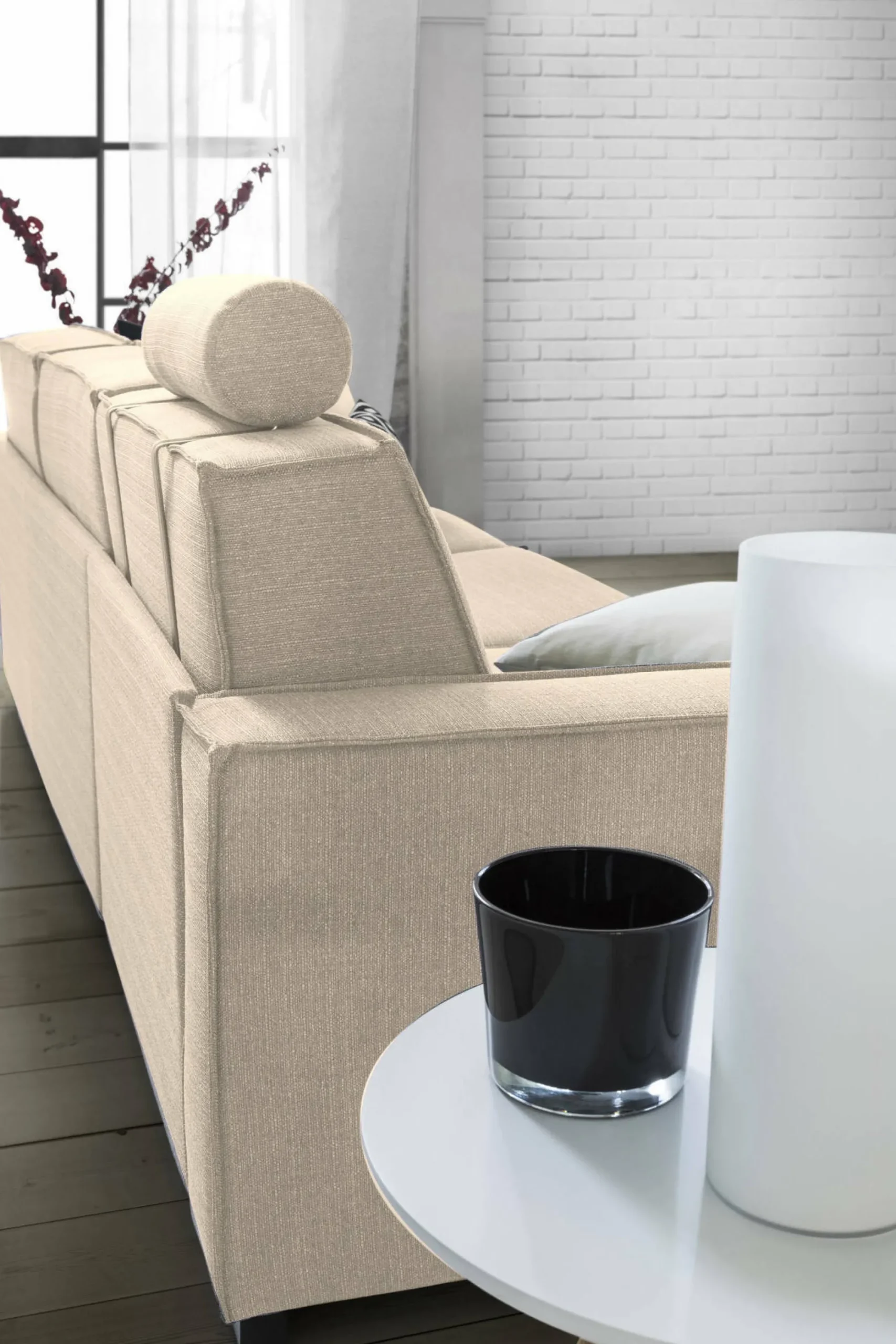 Divano letto 3 posti Asteroide, Cm 220x95h90,<Dmora Outlet