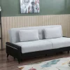 Divano letto 3 posti Belluno, 207x92h83 cm, Nero e Bianco<Dmora Discount