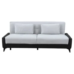Divano letto 3 posti Belluno, 207x92h83 cm, Nero e Bianco<Dmora Discount