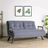 Divano letto 2 posti Calvin 133x78 h78 cm,<Dmora Clearance