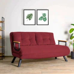Divano letto 2 posti Calvin 133x78 h78 cm,<Dmora Discount