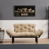 Divano letto 2 posti Guchol, 155x70 h85 cm,<Dmora Outlet