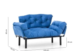 Divano letto 2 posti Guchol, 155x70 h85 cm,<Dmora Cheap