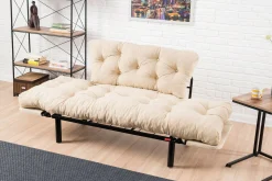 Divano letto 2 posti Guchol, 155x70 h85 cm,<Dmora Outlet