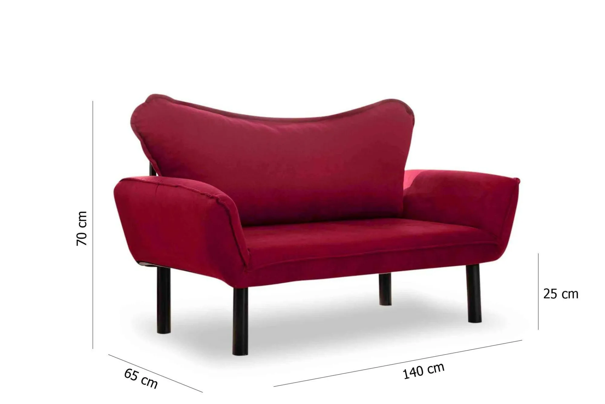 Divano letto 2 posti Hone, 140x65 h70 cm,<Dmora Discount