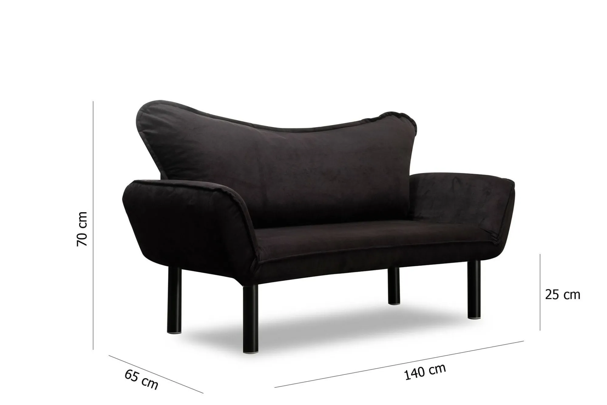 Divano letto 2 posti Hone, 140x65 h70 cm,<Dmora Best Sale