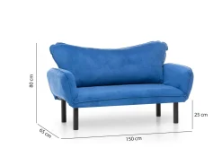 Divano letto 2 posti Hone, 140x65 h70 cm,<Dmora Best Sale