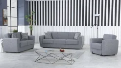 Divano letto 3 posti Nox, 223x84xh80 cm,<Dmora New