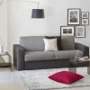 Divano letto 3 posti Zinnia, Cm 200x95h90, Grigio e Antracite<Dmora Fashion