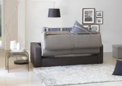 Divano letto 3 posti Zinnia, Cm 200x95h90, Grigio e Antracite<Dmora Fashion