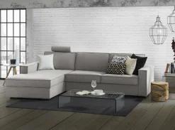 Divano letto con penisola Daalber, Cm 280x95h90,<Dmora Online