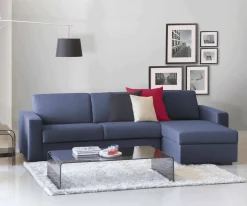 Divano letto con penisola Aika, Cm 280x95h90,<Dmora Online