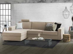Divano letto con penisola Allaida, Cm 280x95h90,<Dmora Discount